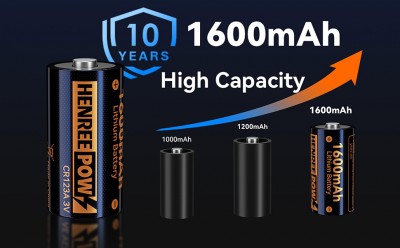 HENREEPOW AA 1.5V Lithium Battery القابلة لإعادة الشحن ، سعة عالية 3000 ميجا ساعة (2000 مللي أمبير) 