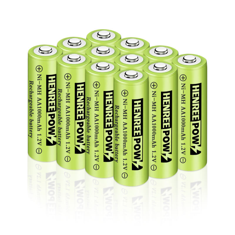 Henreepow 1.2v 600mah Aa Ni-MH بطاريات قابلة للشحن