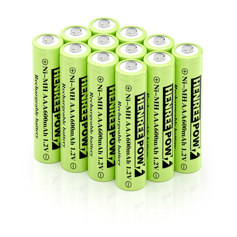 Henreepow 1.2v 600mah Aa Ni-MH بطاريات قابلة للشحن